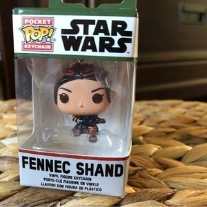 Funko Pop Marvel: Star Wars, Fennec Shand pocket keychain